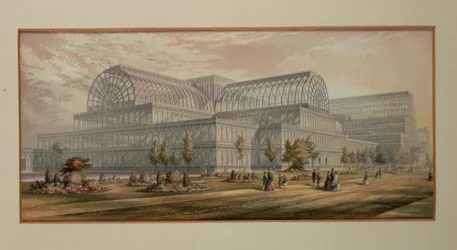 El exterior del Palacio de Cristal, Sydenham